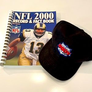 NFL Vintage Record & Fact Book and Hat  | 81st Season | Kurt Warner MVP